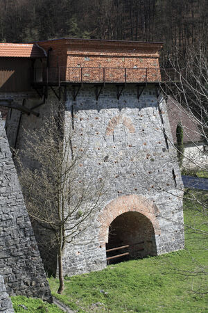Old Blast-Furnace near Adamovの写真素材