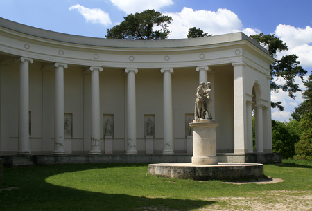 Temple of Three Graces in southern Moravia near Lednice, Czech Republic のeditorial素材
