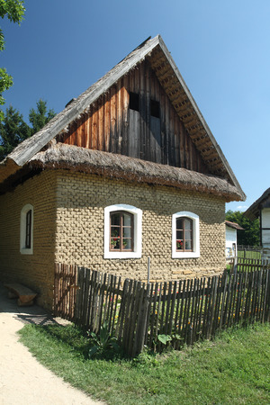 Old country house made of mud bricksのeditorial素材