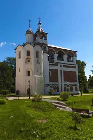 The area with the Orthodox churches and bell towersの写真素材