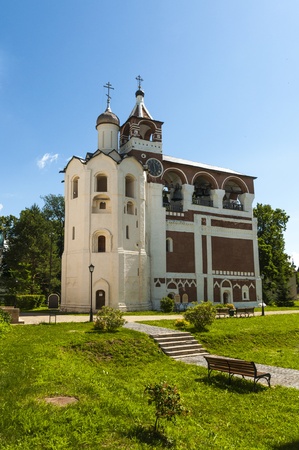 The area with the Orthodox churches and bell towersの写真素材