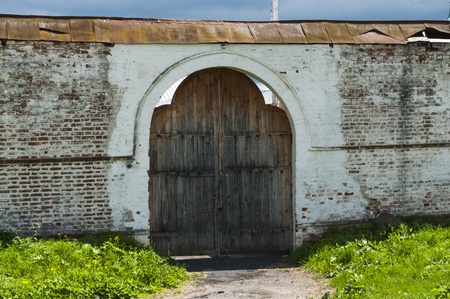 Old monastery gateの写真素材