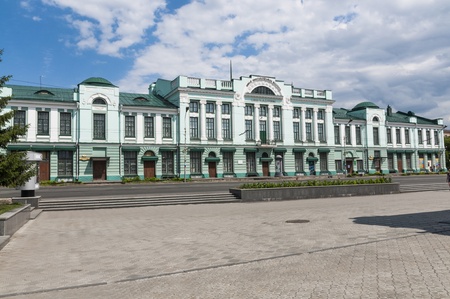 Central Streets of Omsk and new homesのeditorial素材