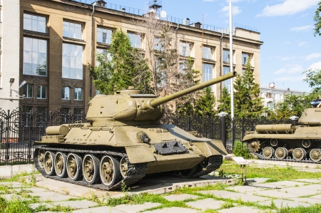 Soviet tank from World War II T-34のeditorial素材