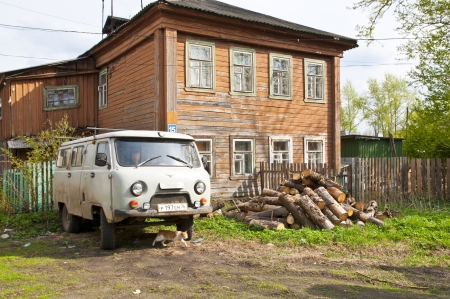 home in a Russian provincial townのeditorial素材