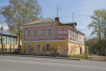 wooden house in Russian province