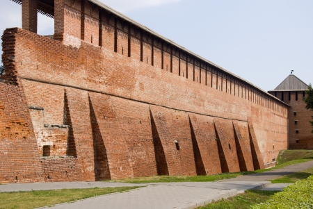 Ancient fortress of Kolomna Kremlin in Russiaの写真素材