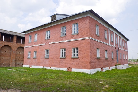 Old house of red brickのeditorial素材