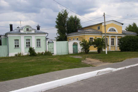Traditional old wooden house in Russian provinceのeditorial素材