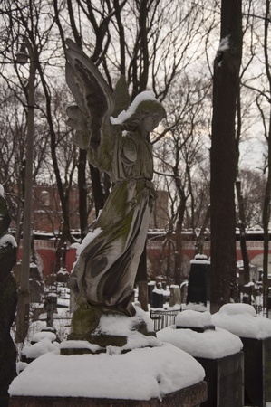 Old cemetery in the Russian Orthodox Monasteryの写真素材