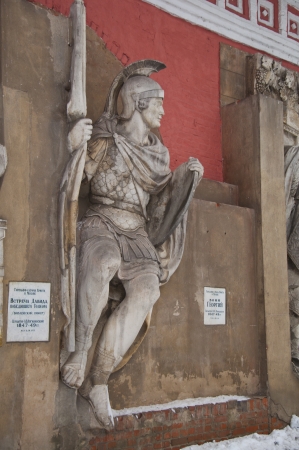 Antique bas-reliefs depicting biblical and Christianのeditorial素材