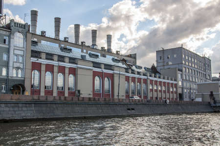 The building is an old power station on the Moscow Riverのeditorial素材