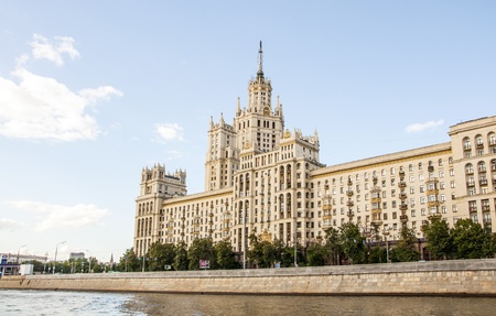 The famous Moscow skyscraperのeditorial素材