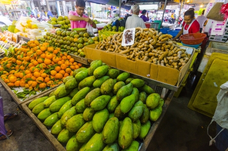 Fruit market in Krabi  Thailandのeditorial素材