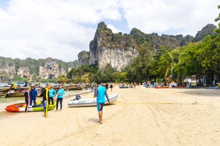 Beach Peninsula Railey Krabi Thailandのeditorial素材