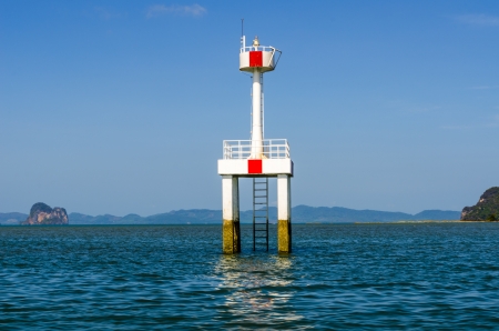 Lighthouse in the Andaman Sea  Thailandの写真素材