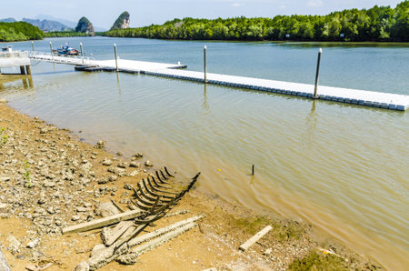 Streets Krabi bzhnyh provigtsiyah mainland Thailandの写真素材