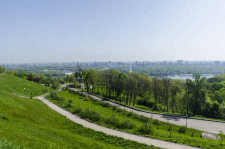 Streets in the center of Kiev. Ukraineの写真素材