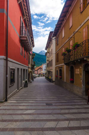 Alpine town of Ponte di Legno, Italyのeditorial素材