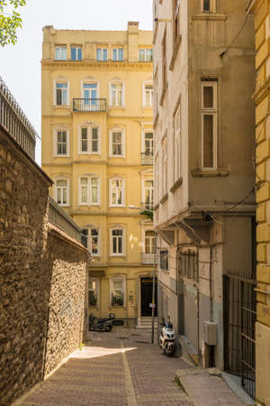 Istambul center streets and homesの写真素材