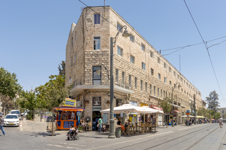 Streets and houses in the center of Jerusalem. Israelのeditorial素材