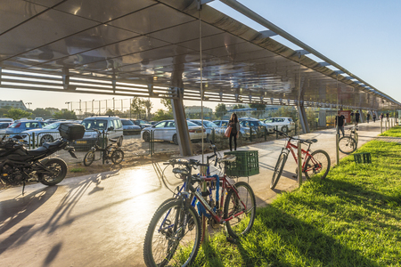 Station of a passenger train in Beer Sheva Israelのeditorial素材
