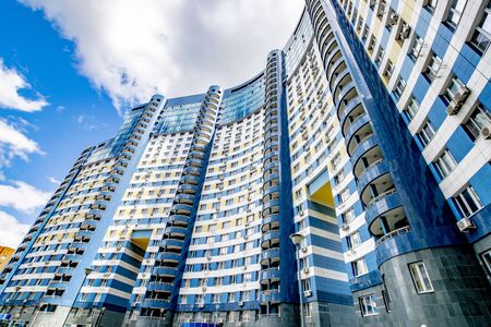 Facade of a modern multi-story premium residential building