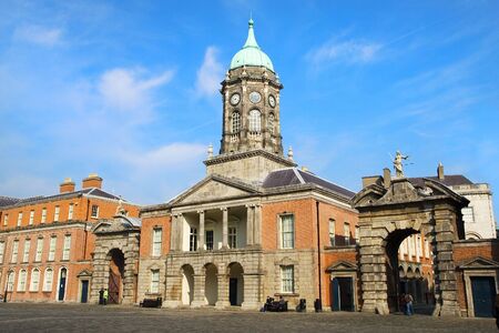 Dublin Castle in Dublin, Ireland.の写真素材