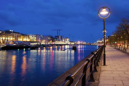 Late hours in Dublin, Ireland.の写真素材