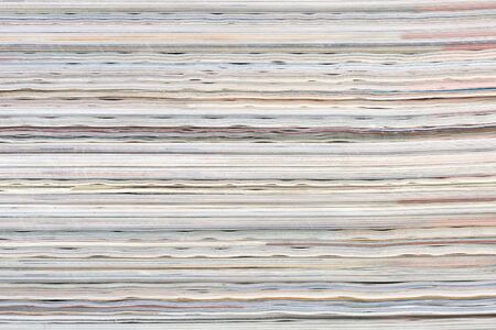 Pile of magazines texture, ready for recycling.