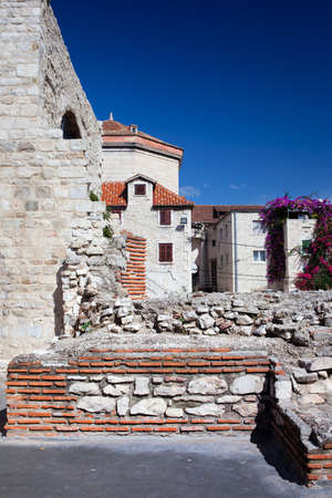 Old Town architecture in Split, Croatiaの写真素材