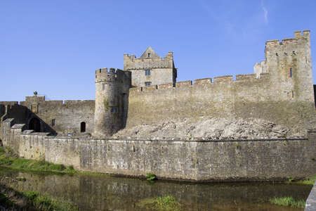 Cahir Castle (Cathair Dhuin Iascaigh) in County Tipperary, southern Irelandの写真素材