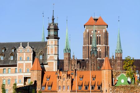 Old Town historic architecture in the city of Gdansk (Danzig), Poland