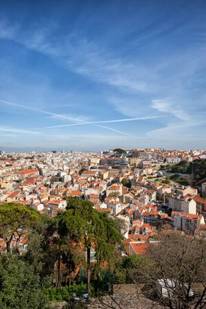 Cityscape of Lisbon in Portugalの写真素材