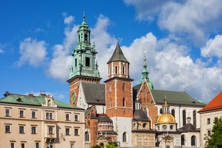 Poland, Krakow, Wawel Cathedral - The Royal Archcathedral Basilica of Saints Stanislaus and Wenceslaus.の写真素材