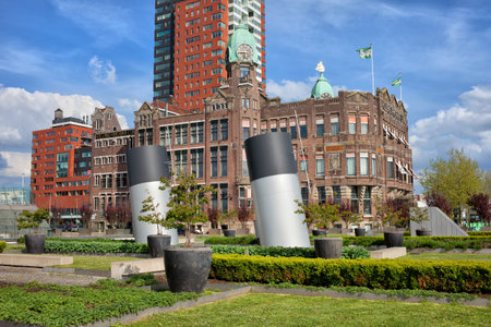 Rotterdam, Holland, Netherlands - May 15, 2013: Hotel New York in the former head office of the Holland America Line.のeditorial素材