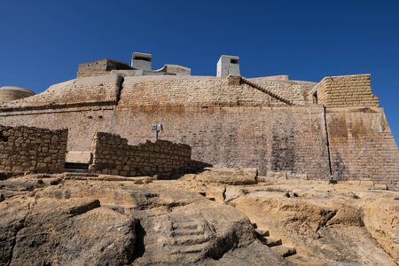 Fort Saint Elmo in Valletta, Malta, fortification built by the Order of Saint John in 16th century,...