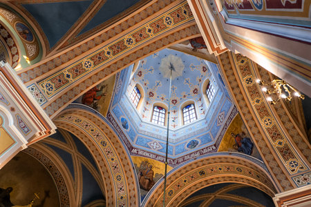 Warsaw, Poland - August 24, 2019: Interior of Metropolitan Cathedral of Saint Mary Magdalene, Polish...