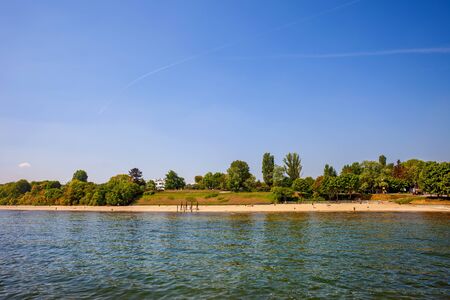 Baltic Sea beach in city of Gdynia, Poland