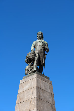 Lodz, Poland - August 5, 2020: Tadeusz Kosciuszko Monument designed by MieczysÅaw Lubelski and erected in 1930, city landmarkのeditorial素材