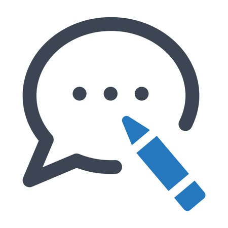 Blogging, chat, comments, conversation iconのイラスト素材