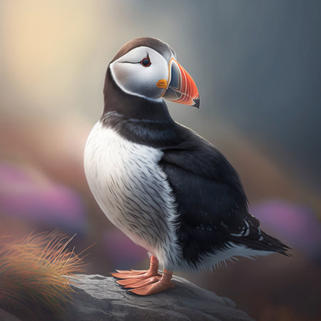 Atlantic Puffin, ai generativeの素材