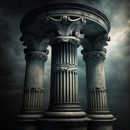 Column with column, ai generativeの素材