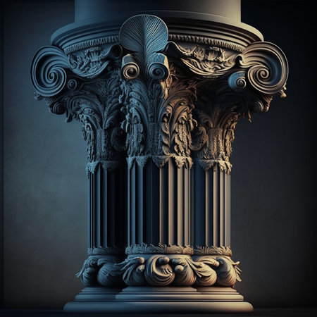 Column with column, ai generativeの素材