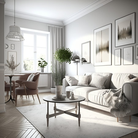 Living room ai generatedの素材