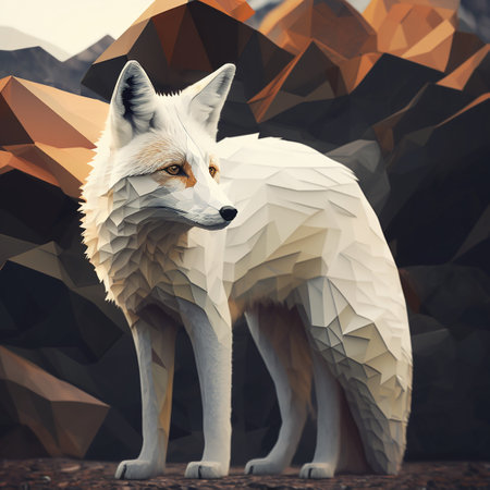 White Fox ai generativeの素材