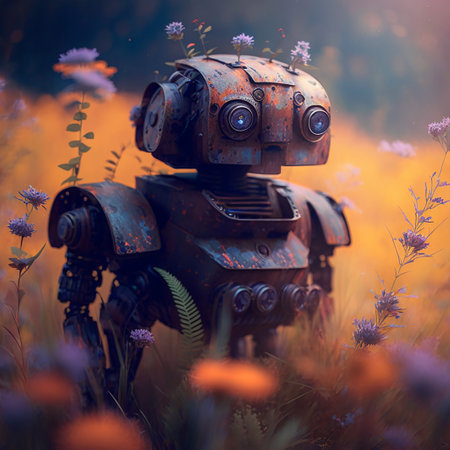 Robot ai generatedの素材