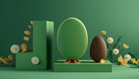 Easter podium display, Ai generativeの素材