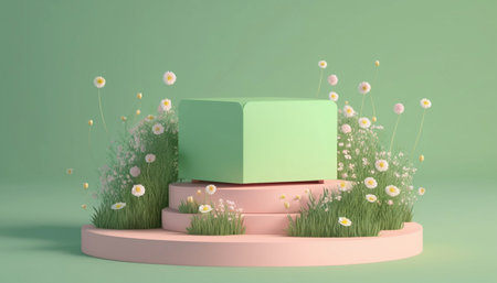 Easter podium display, Ai generativeの素材