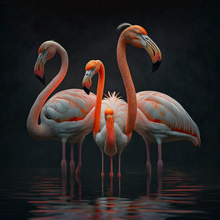 3Flamingo ai generative jpg file full freshの素材